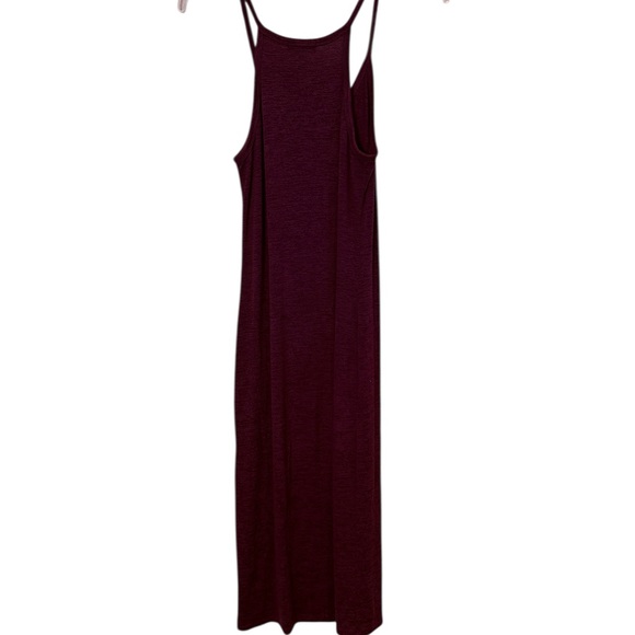 Leith Women’s Bodycon Racerback Burgundy Midi Dress sz S - Picture 3 of 5